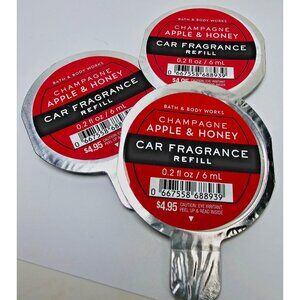 3 CHAMPAGNE APPLE HONEY Bath & Body Works Scentportable Car Fragrance Refill New